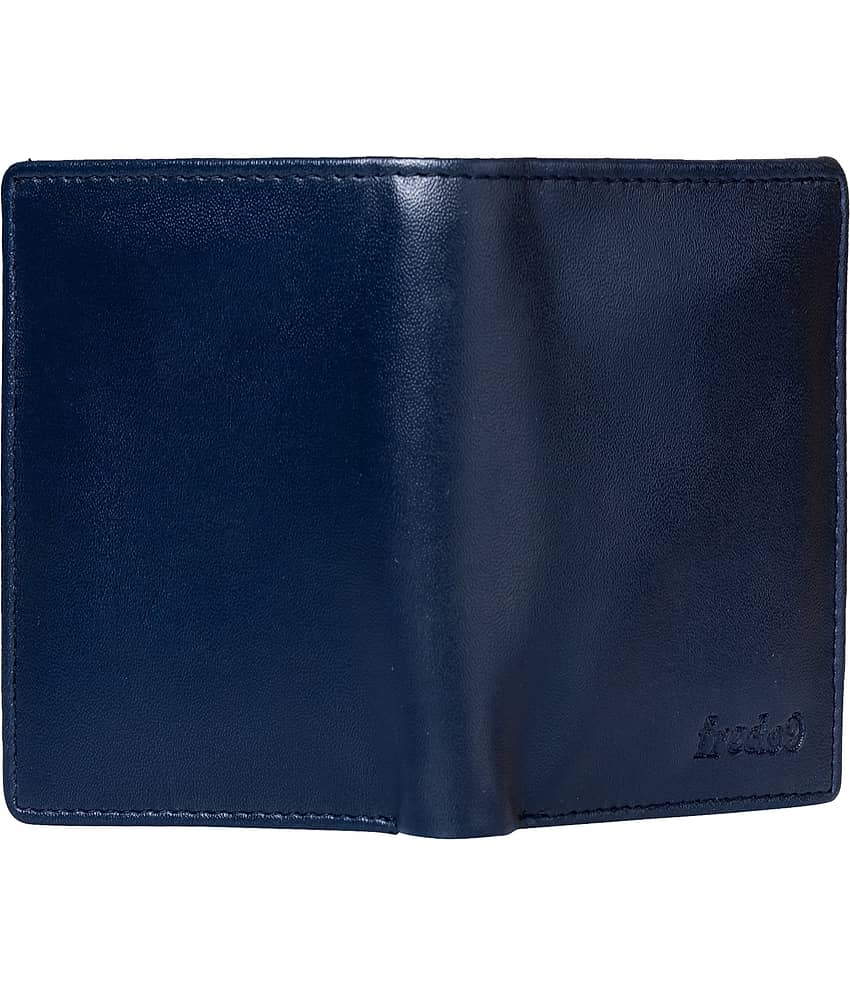 HIDEFLIX PU Solid Men's Regular Wallet With 8 Slots For Card ( Blue , Pack of 1 ) view 2