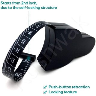 Rushwak Retractable Body Measuring Tape with Lock | 150 cm/60 Inch Dual-Sided Measurement view 2