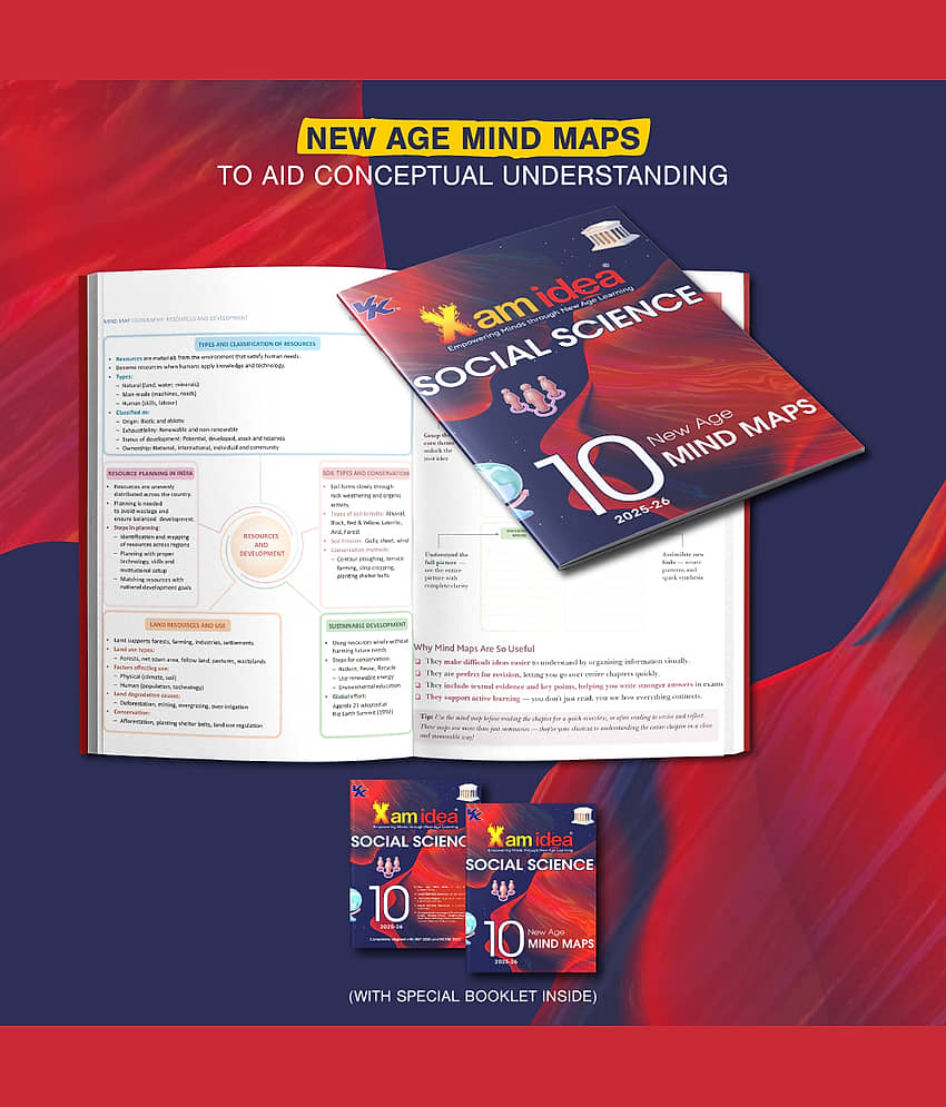 Xam idea Class 10 Social Science (2025-26) | Latest CBSE Syllabus | Mind Maps & Digital Learning Resources | Comprehensive Coverage view 2