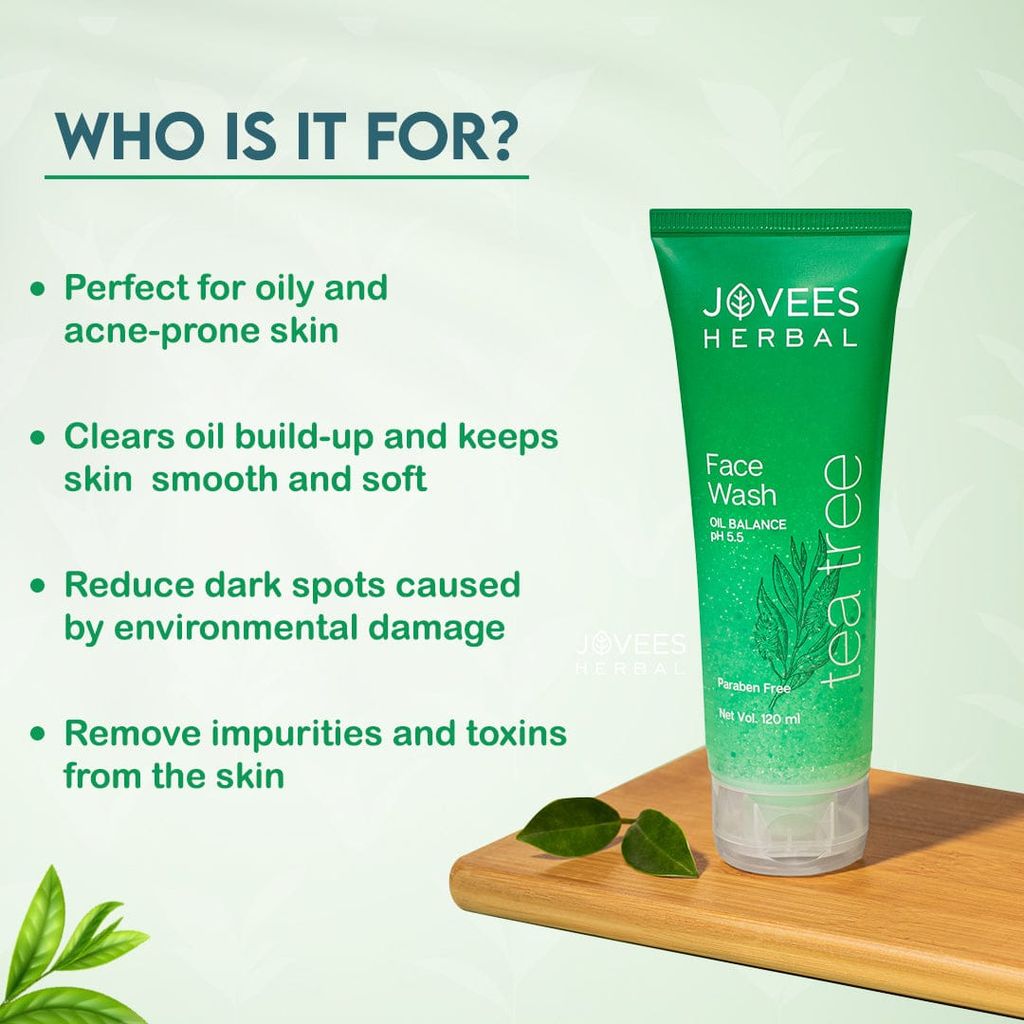 Tea Tree Oil Control Face Wash for Oily & Acne-Prone Skin 300ML view 2