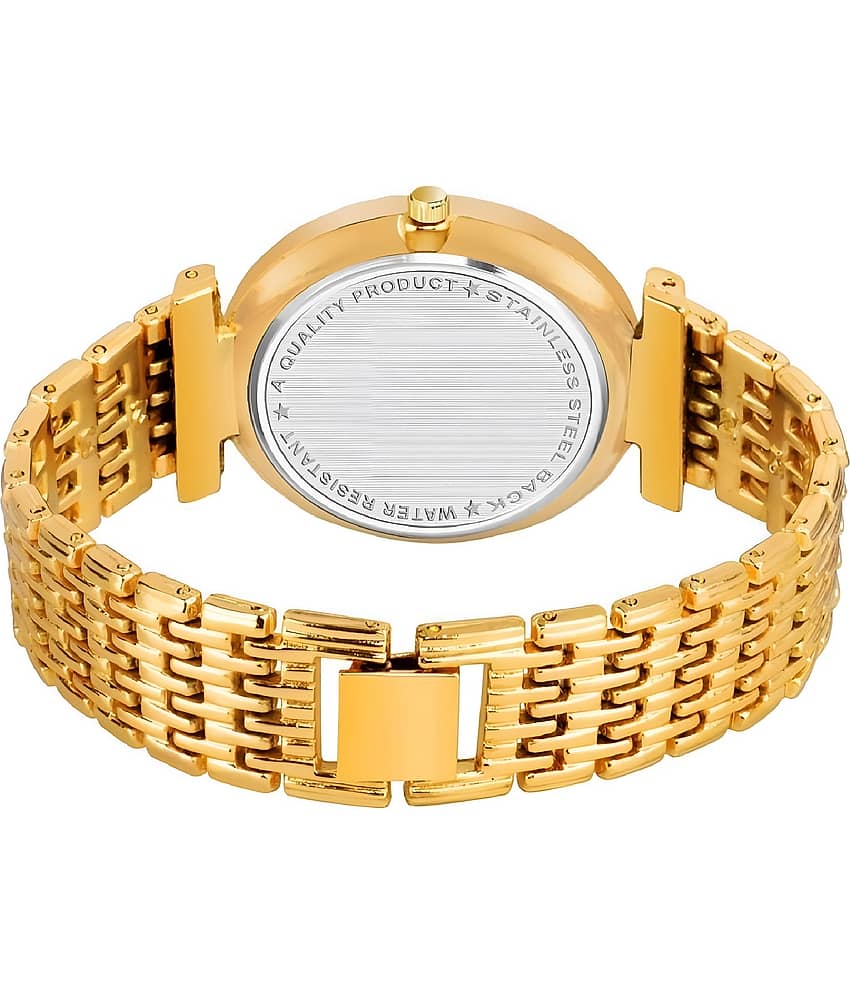 Viser Gold Metal Analog Womens Watch view 2