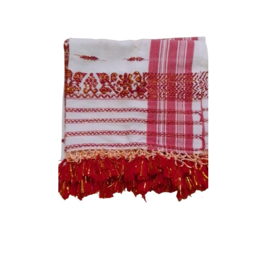 Assamese Handloom Gamosa/Stole view 2