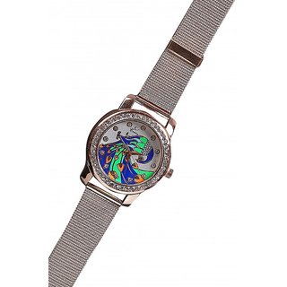Women Golden Peacock Wadding GirlesLadies Watches view 2