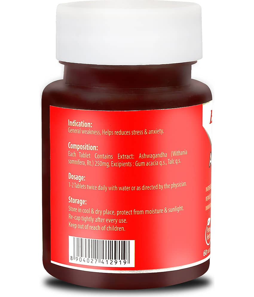 Baidyanath Ashwagandha Tablets- 60 Tab|General Wellness|Helps to handle Stress & Anxiety| view 2