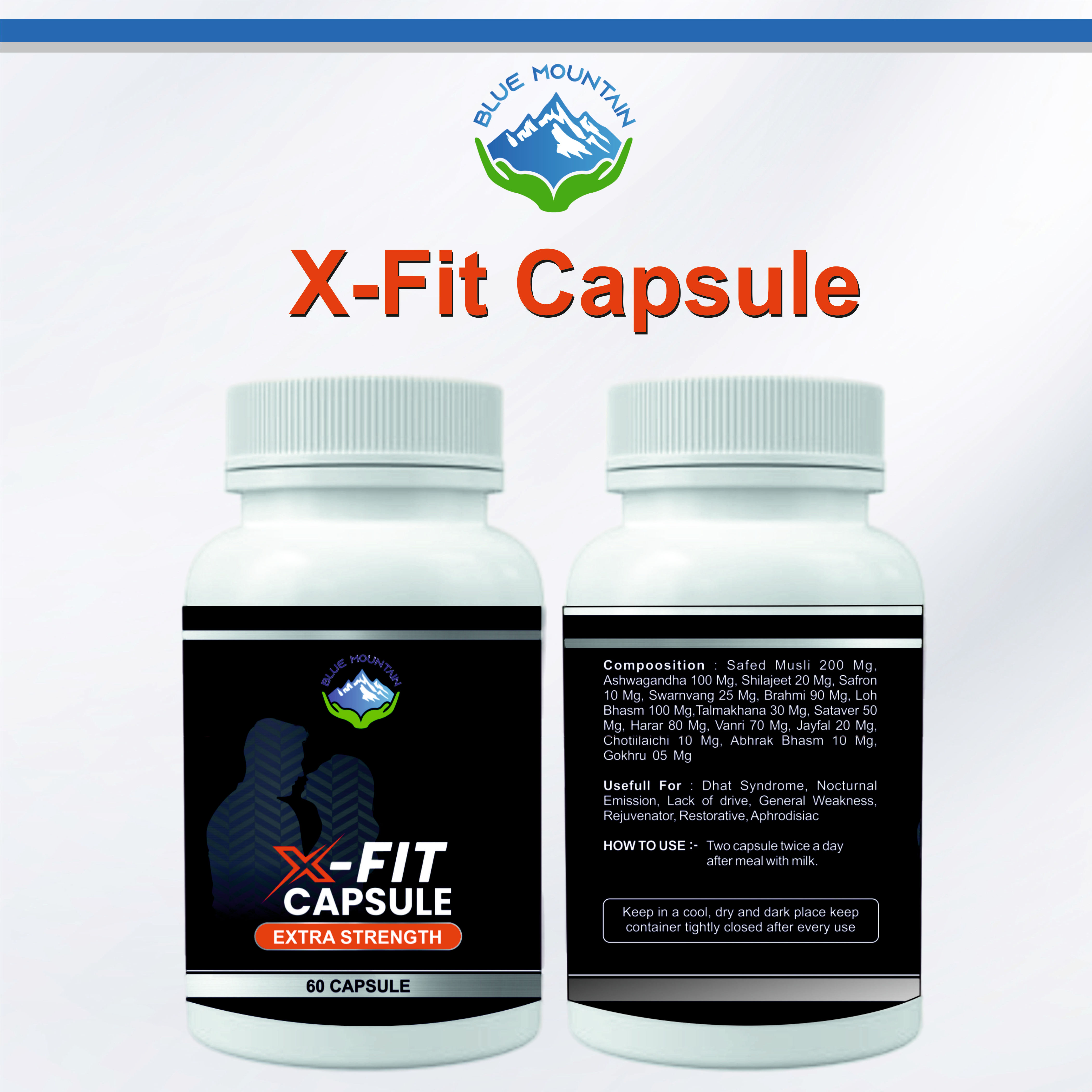BLUE MOUNTAIN X-Fit Capsule, 60 Capsule view 2