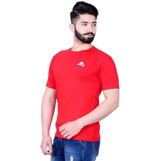 Urban Streak Love Your Mark Mens Multicolor Solid Cotton Lycra Round Neck T-Shirt view 2
