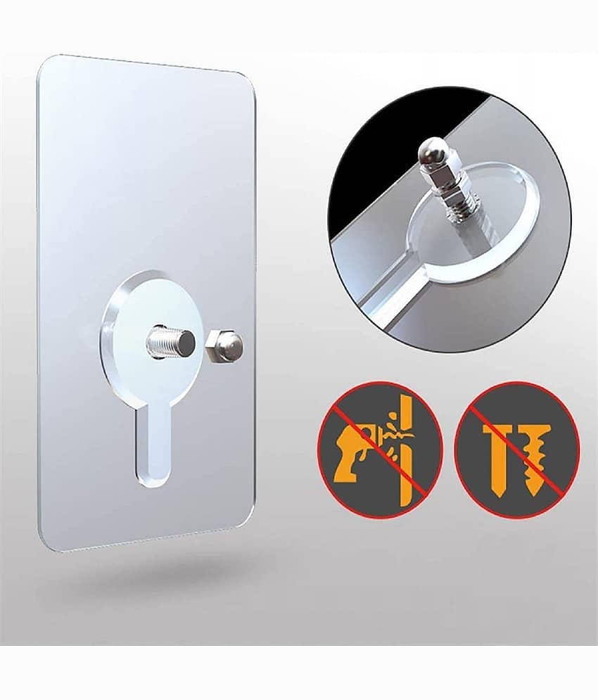 Heavy-Duty Self-Adhesive Wall Hooks - No-Drill, Damage-Free Hanging for Photos (Set of 6 ) view 2