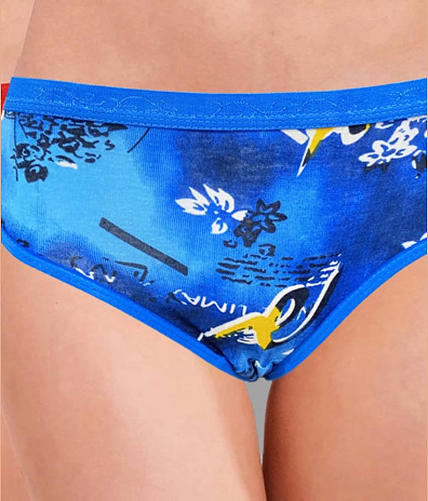 RC. ROYAL CLASS Pack of 3 Cotton Printed Women's Hipsters ( Multi Color ) view 2