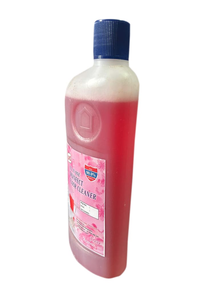JVS All In One Disinfect Floor Cleaner - 99.9% Kills Bacteria, 750ml (Rose) view 2