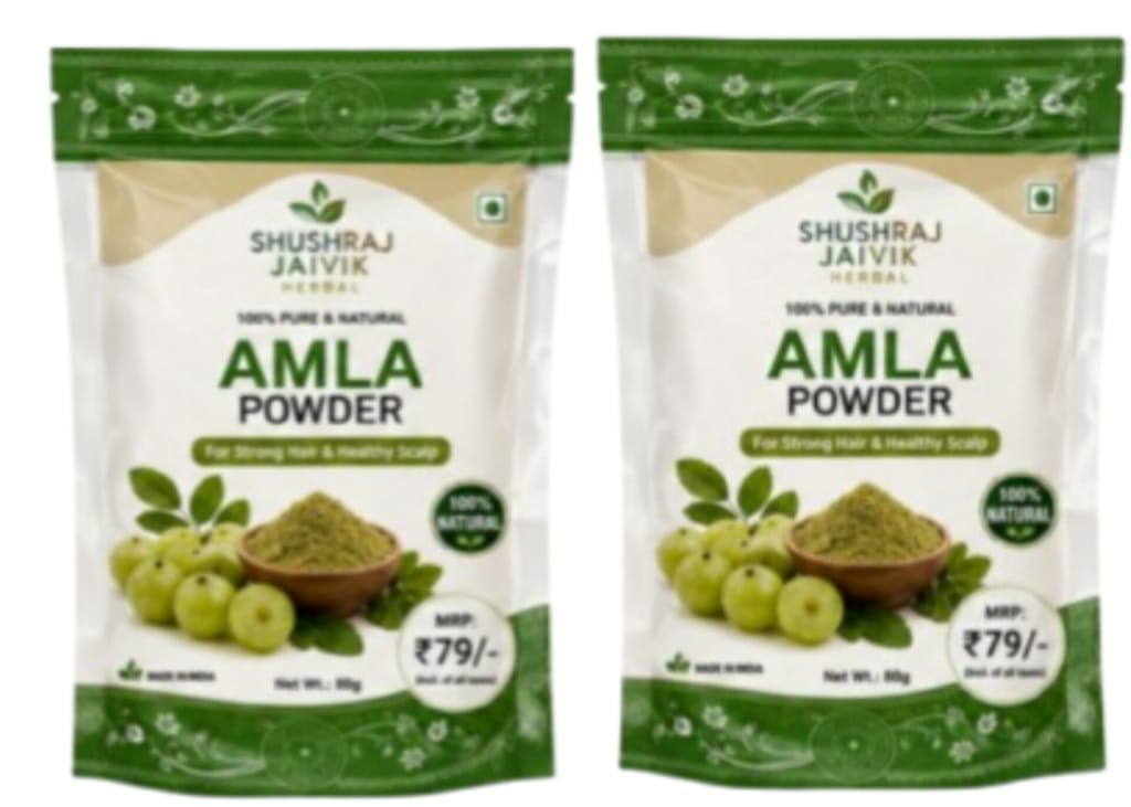 Shushraj Jaivik Amla Facial Powder Combo Pack 180g