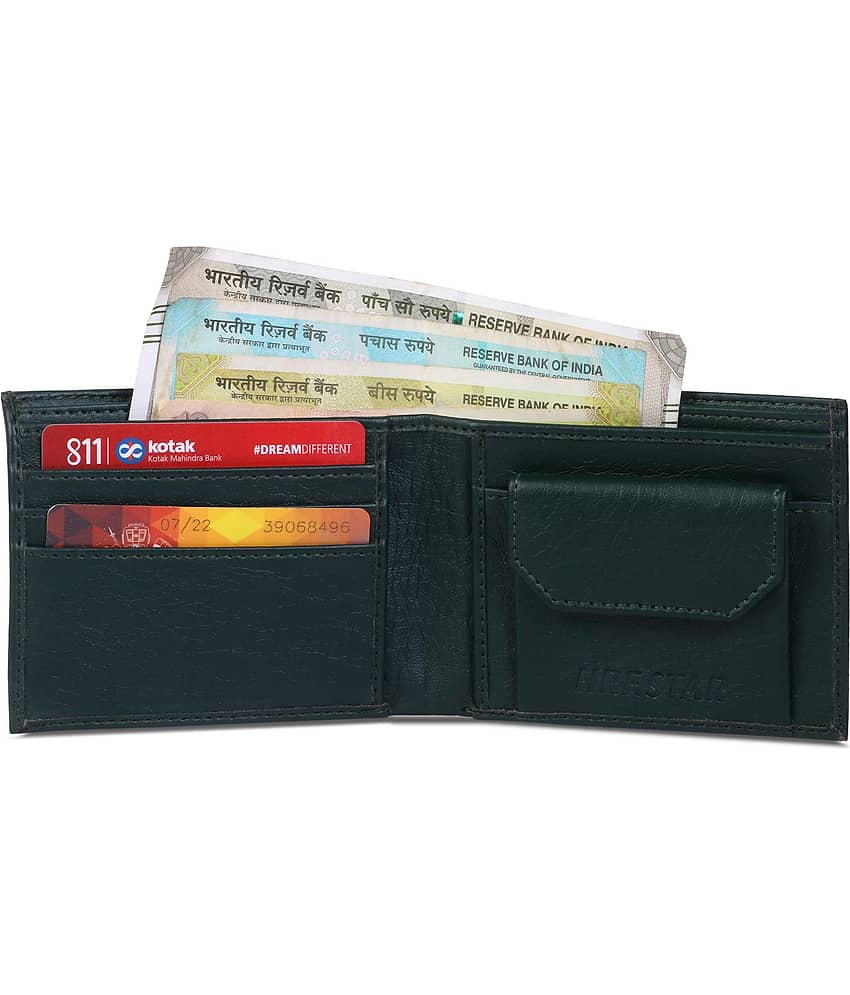 HRFSTAR PU Solid Men's Regular Wallet With 4 Slots For Card ( Black , Pack of 1 ) view 2