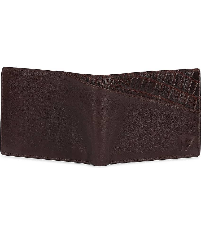 HIDEFLIX 100% Leather Solid Men's Regular Wallet With 5 Slots For Card ( Brown , Pack of 1 ) view 2