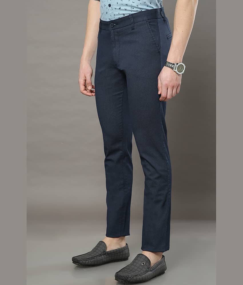 Cool Colors Navy Blue Slim Chinos ( Pack of 1 ) view 2