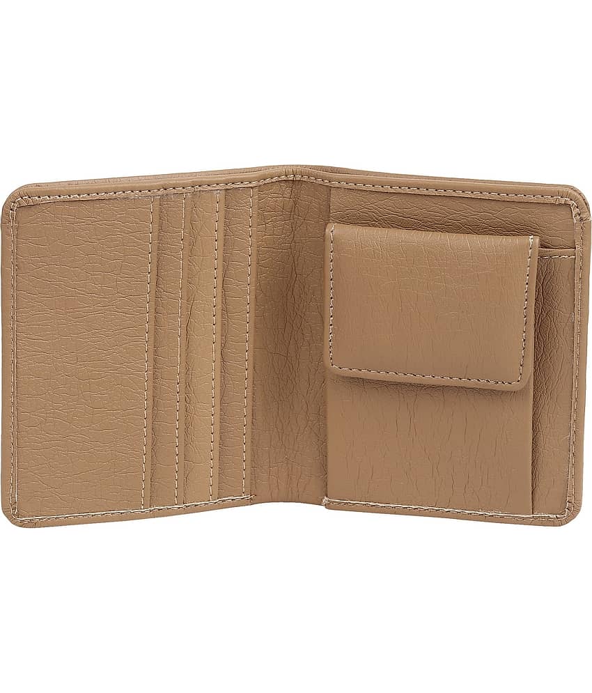 HRFSTAR PU Solid Men's Regular Wallet With 5 Slots For Card ( Beige , Pack of 1 ) view 2