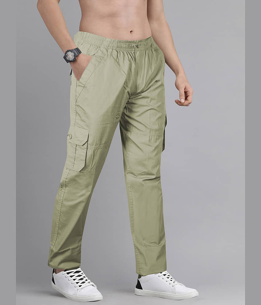 JB JUST BLACK Light Green Cotton Blend Men's Trackpants ( Pack of 1 ) view 2