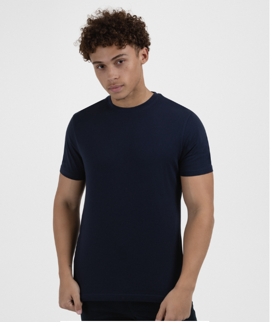 Navy, Grey & White 3 Pack Short Sleeve T-Shirts view 2