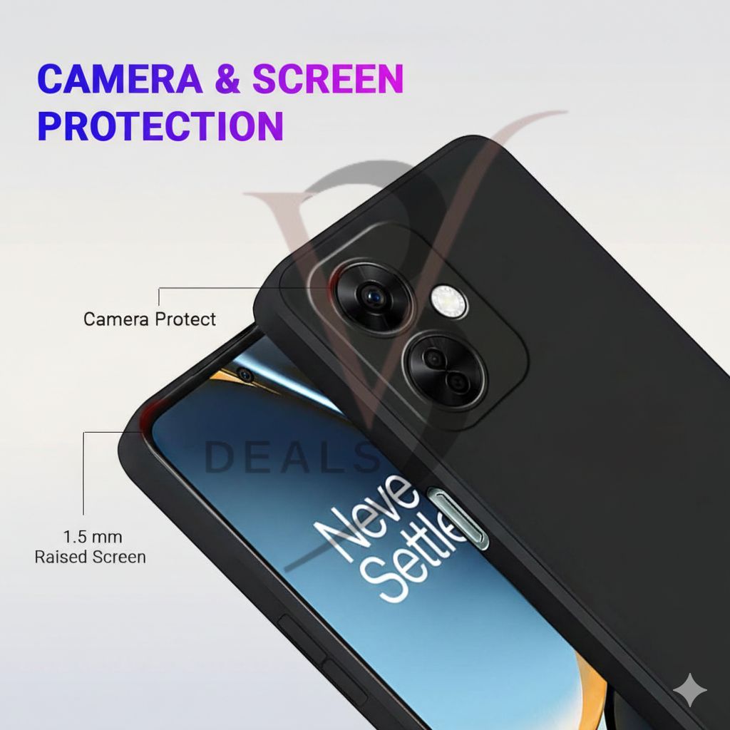 V3Deals Liquid Silicone Case Compatible for OnePlus Nord CE 3 5G | Soft-Touch nord ce3 5g Back Cover | Microfiber Lining oneplus nord ce3 5g Back Cover view 2