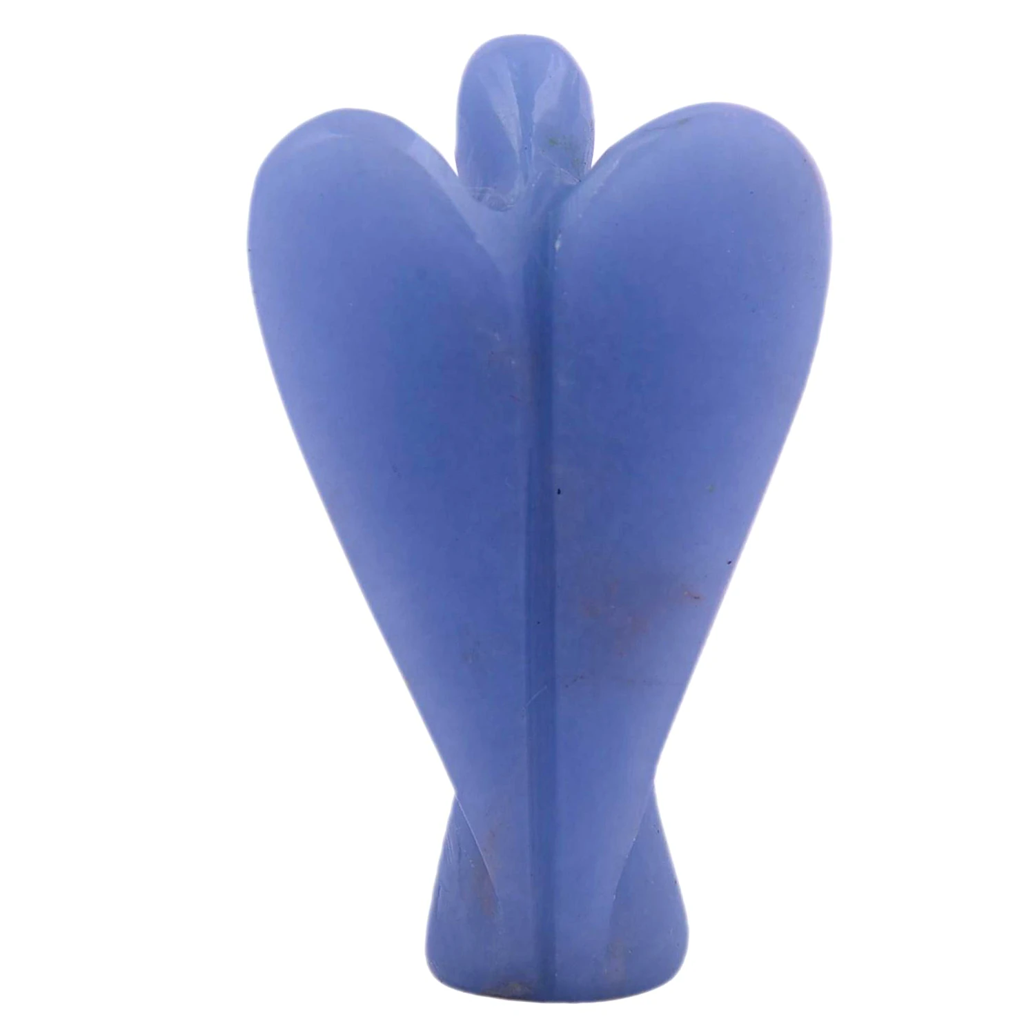 Angelite Angel | Handcarved Statues Figurines Stone of Good Luck - Reiki, Healing Crystal for Physical, Emotional & Spiritual Imbalance | Positive Vibes Energy(KI_68) by Krishna Impex view 2