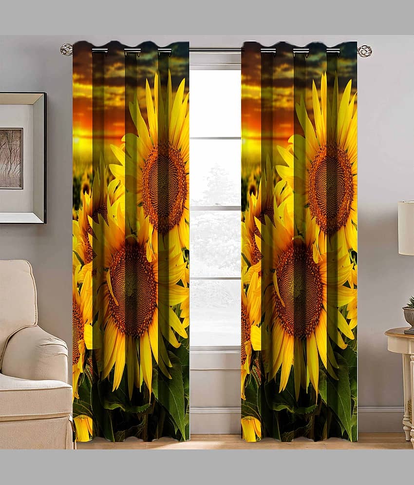 BELLA TRUE Floral Blackout Room Darkening Curtain 5 ft Pack of 1 Multi Color view 2