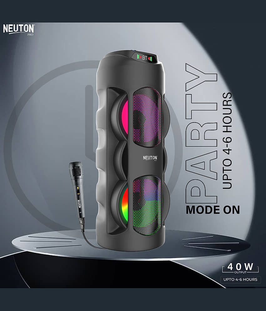NEUTON PRO WOW 40 W Bluetooth Speaker Bluetooth v5.0 with USB,SD card Slot,Aux Playback Time 4 hrs Black view 2