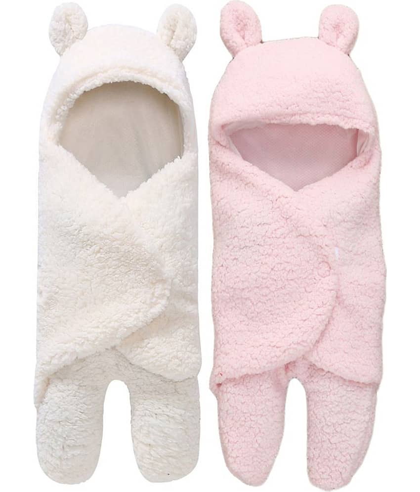 My Newborn Multi-Colour Flannel Baby Blanket ( 70 cm Ã 80 cm- 2 pcs) view 2