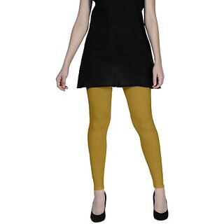 SHE PURE LUXURY WEAR Ankle Length Ethnic Wear Legging (Gold, Solid) view 2