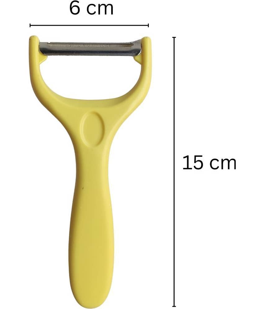 BLUE HOME AND KITCHEN Yellow Stainless Steel Vegetable Peeler ( Pack of 1 ) view 2