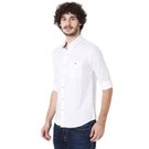 Mufti White Dobby Slim Fit Casual Shirt view 2