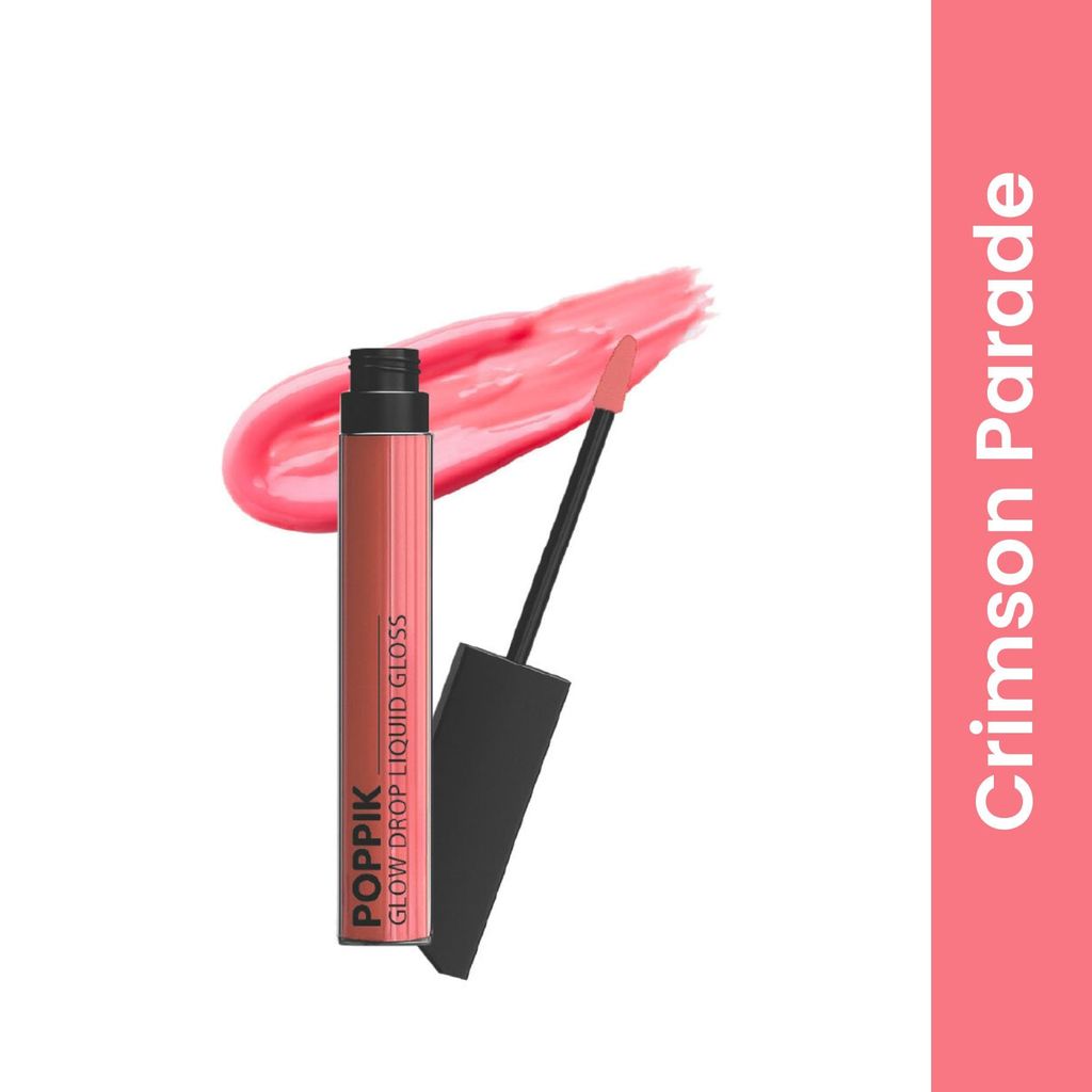 POPPIK Liquid Gloss Lipstick for Women | High Shine, Non Sticky, Moisturizing Lip Color | Smooth Glossy Finish | Party & Everyday Wear Lip Gloss, Ideal for Wedding, Casual Outings, Gifting, 2ML view 2