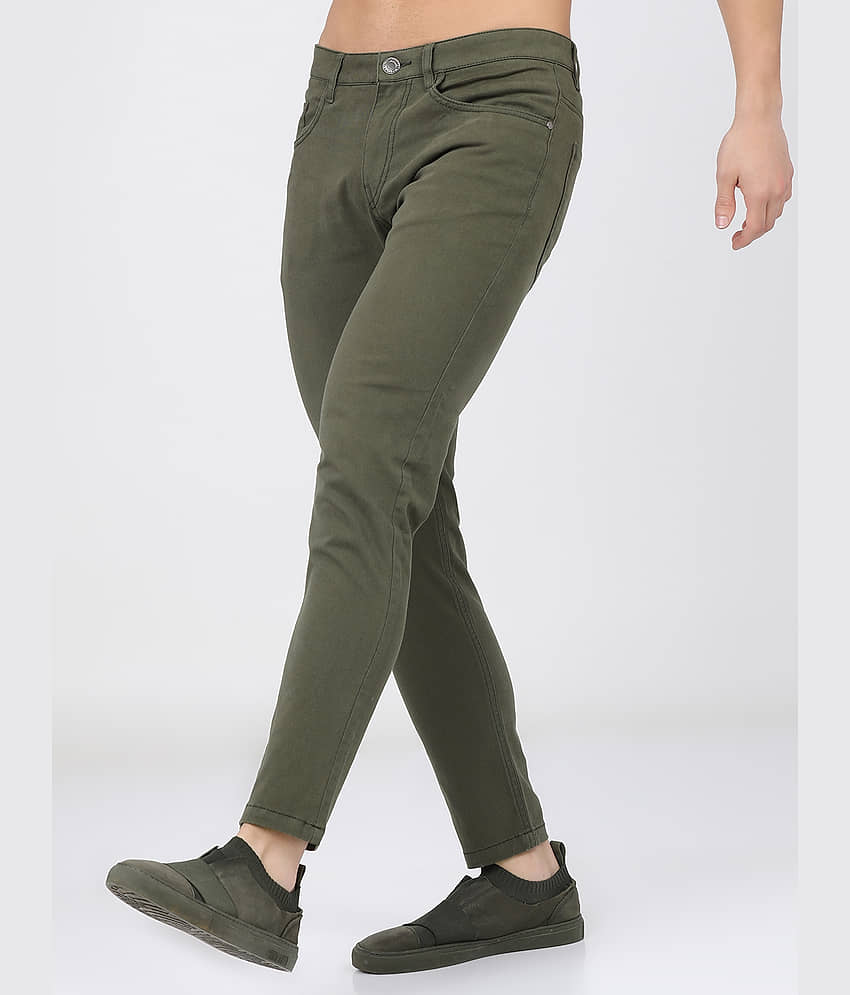 Highlander Tapered Men's Chinos - Olive ( Pack of 1 ) view 2