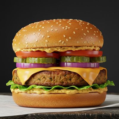 Crispy Veg with Cheese Burger