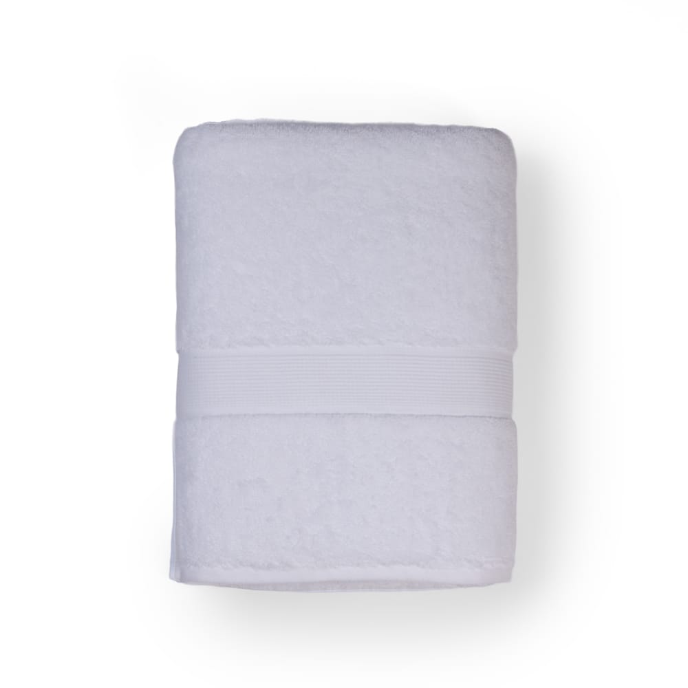 Feather & Spun Lavender Scented Bath Towel | Oeko-TEX® Standard 100 | Fade-Resistant| Anti Microbial | Double Needle Stitch | 800 GSM Pure Cotton 76 x 137 cm (Pure Snow) view 2