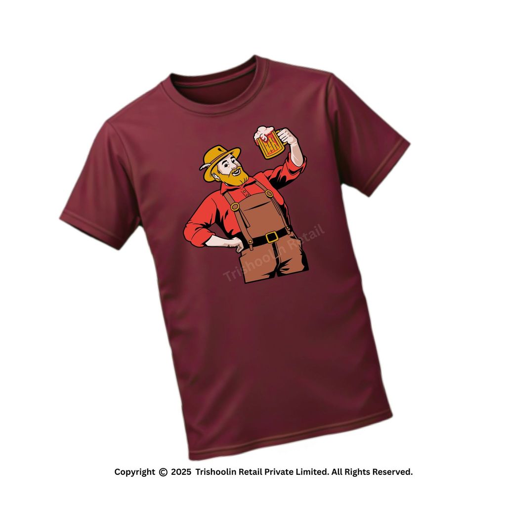 Trishoolin SSHAYU Printed T-Shirt | Design 10230MB | Regular Fit | Crew Neck / Round Neck Half Sleeve | Pack of 1 view 2