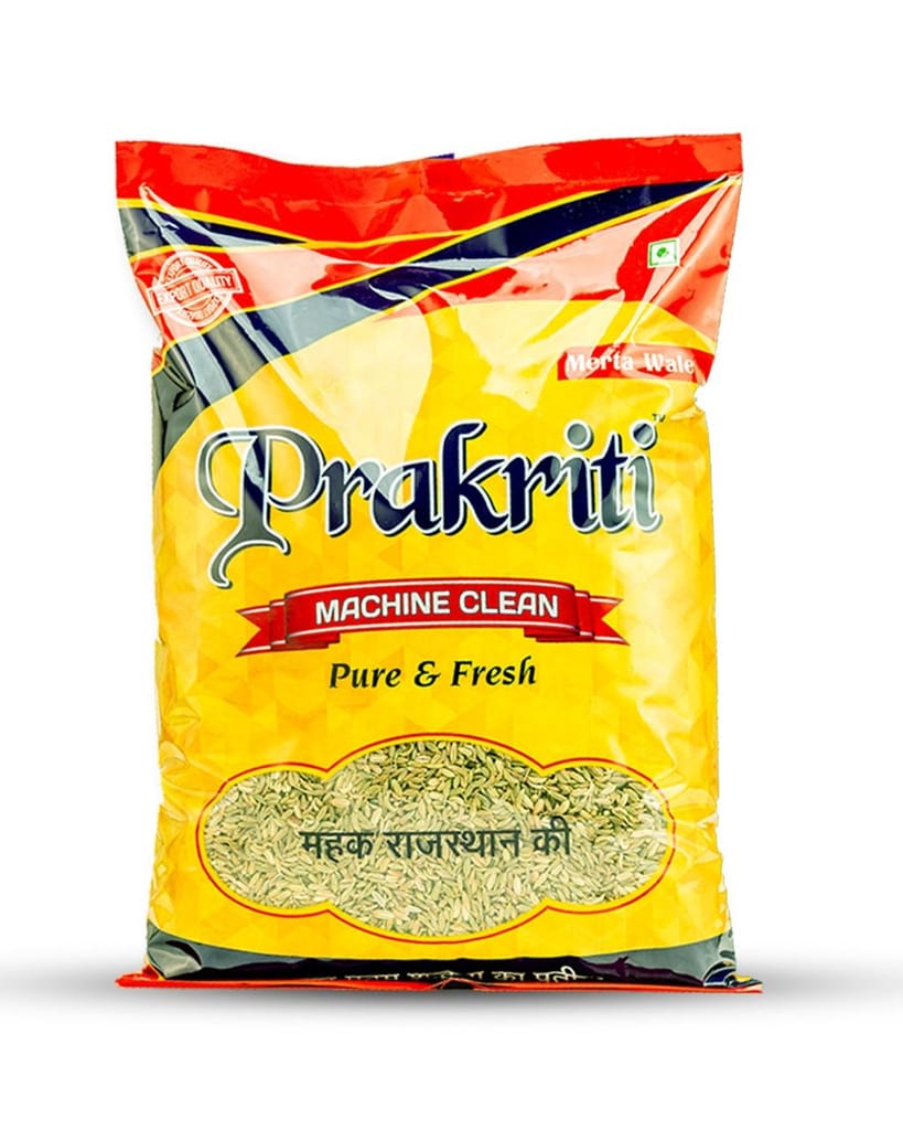 Prakriti Premium Saunf (Fennel seed) whole I No added colours & flavours I Variyali | Perumjeerakam Spices I Sombu I Natural & 100% Pure I Pack of 1, 200 gram