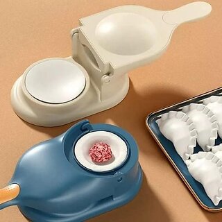2 in 1 Dumpling Maker Ghughra Momos Maker Machine, Skin Press Mould for Gujiya Ghughra Mould Machine, Kitchen Dumpling M view 2