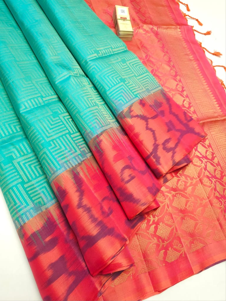 Kanchipuram pure soft silk saree
