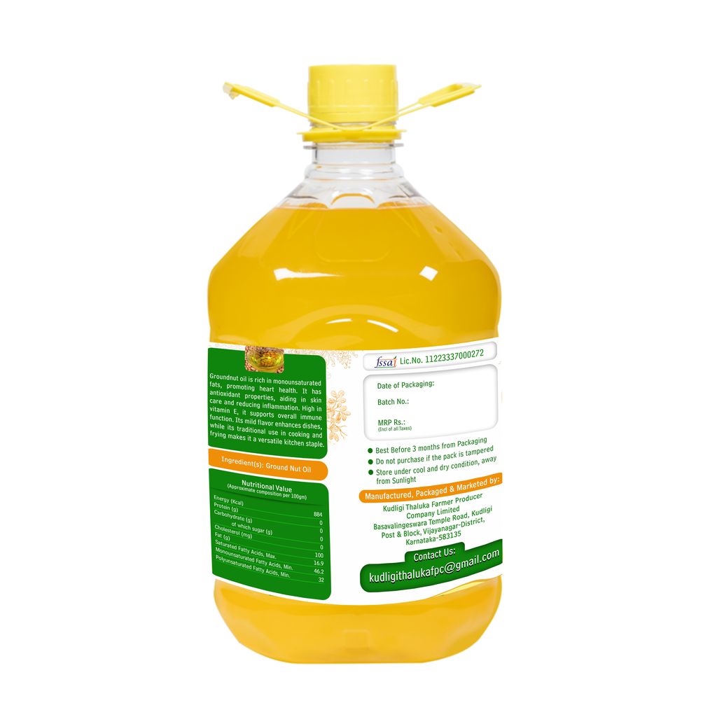 KTFPCL Groundnut Oil 5 Lts Pack view 2
