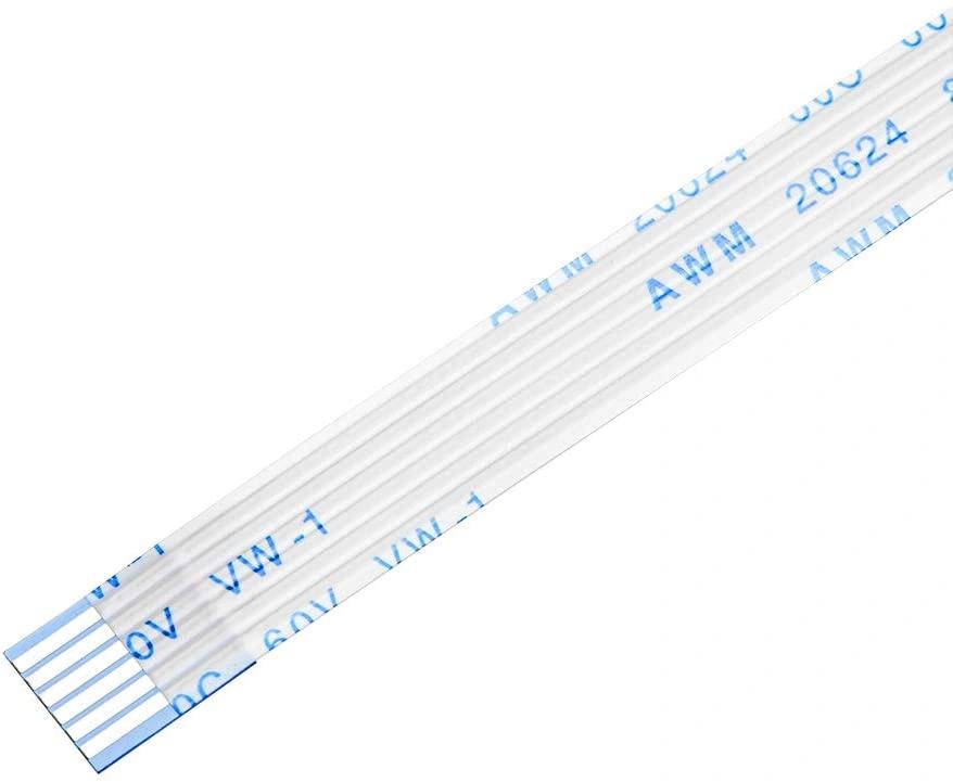 6 Pin 1mm Pitch 152mm Reverse Side Connection FFC Ribbon Flexible Flat Cable view 2