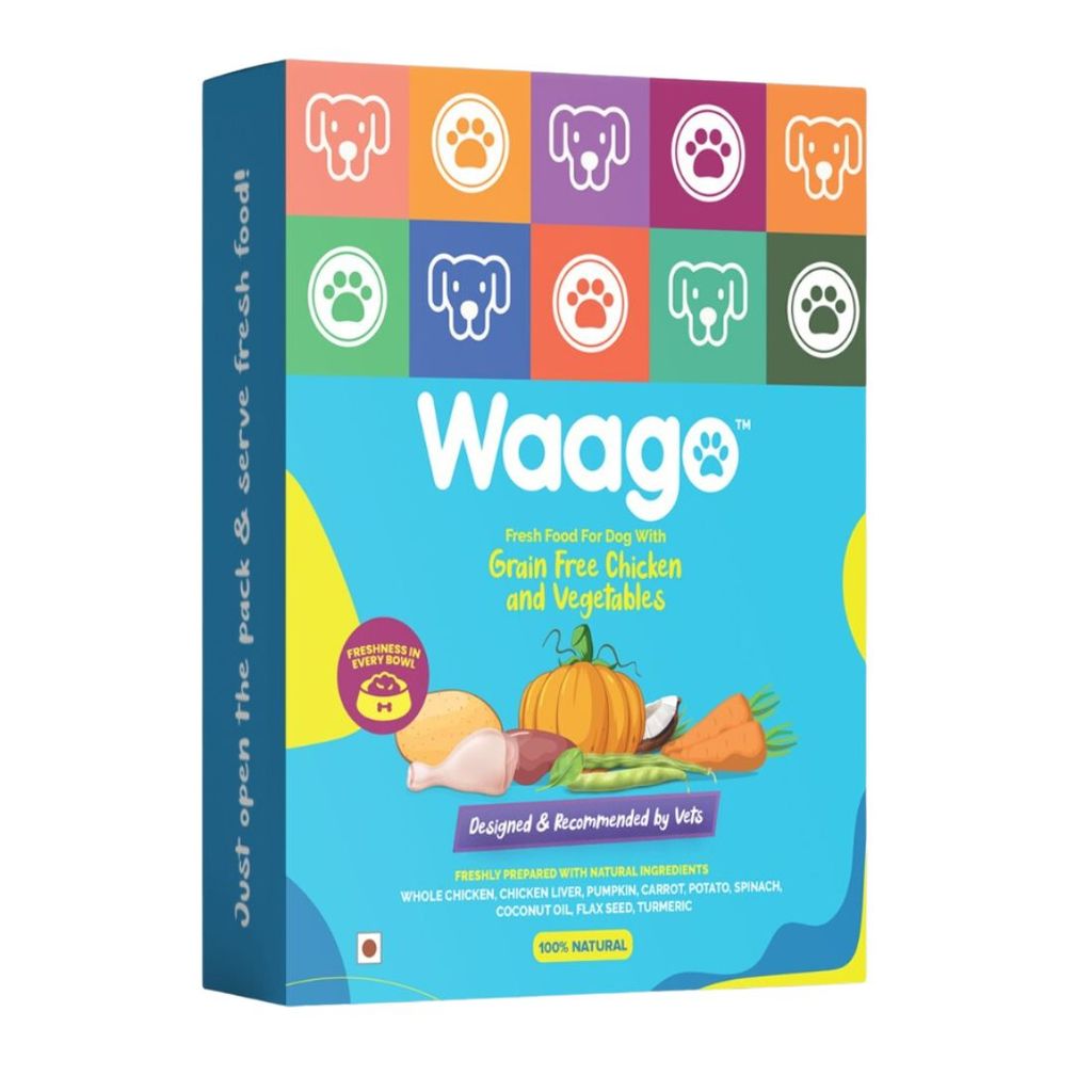Waago Grain Free Chicken and Vegetables Fresh Food for all Breed Dog 300gm
