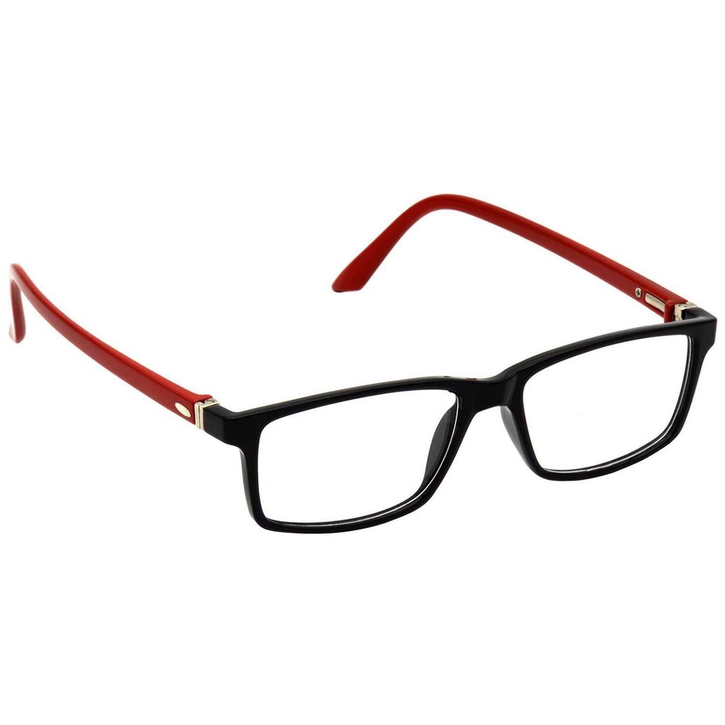 Hrinkar Eye Protection Zero Power Glass for Computer with Blue Cut Lenses for Men & Women | Red and Black | HBCT-FRM-BK-RD-11 view 2