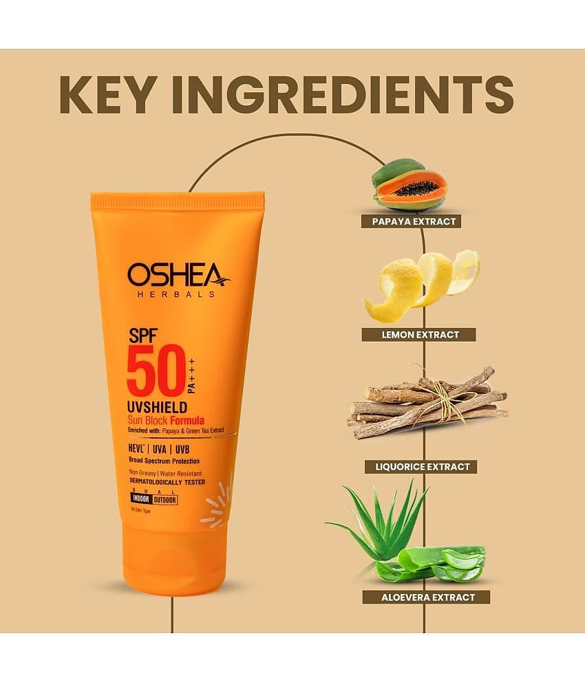 Oshea Herbals SPF 50 PA+++ UVSHIELD SUN BLOCK FORMULA 60Grams view 2