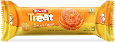 Britannia Treat Cream Biscuit Orange 50G