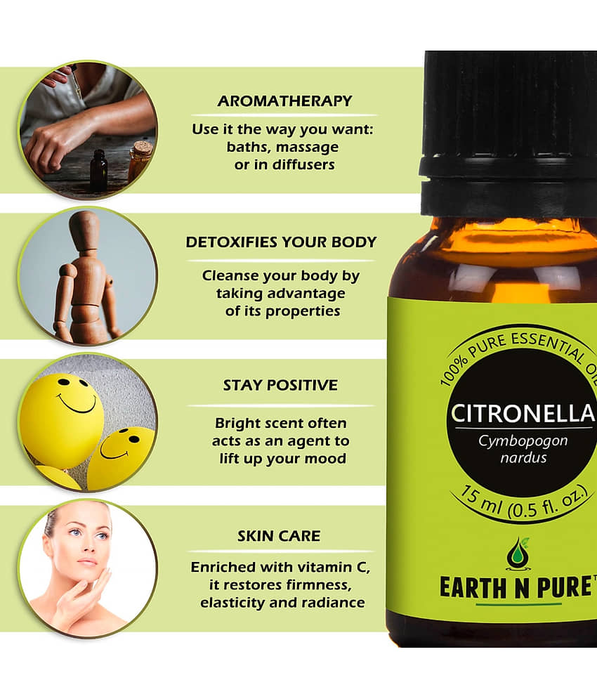 Earth N Pure - Citronella Essential Oil 15 mL ( Pack of 1 ) view 2