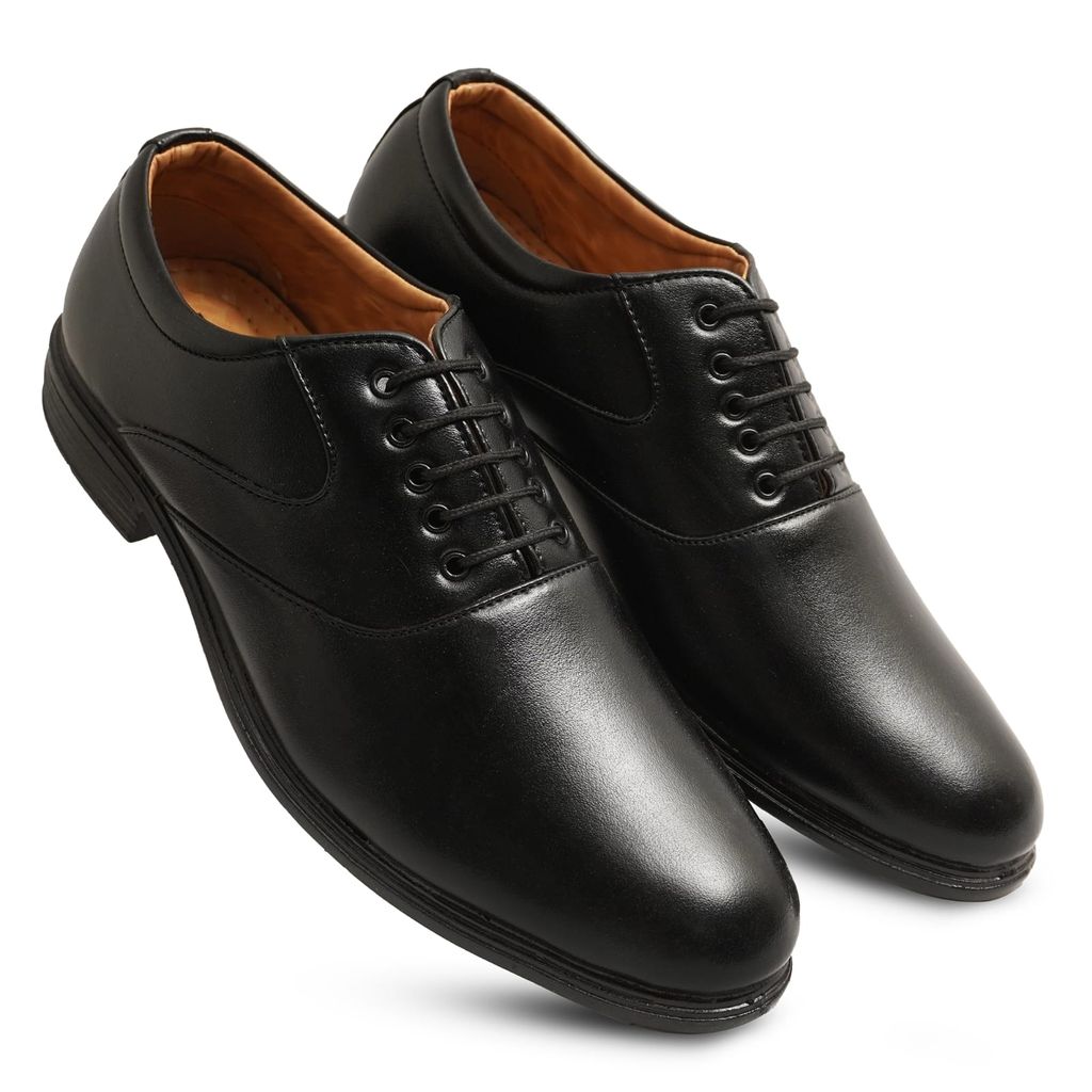 WUGO::Latest Stylish Men Formal Shoes|Black Derby Shoes|Office Shoes For Men's & Boys (Free Home Delivery) view 2