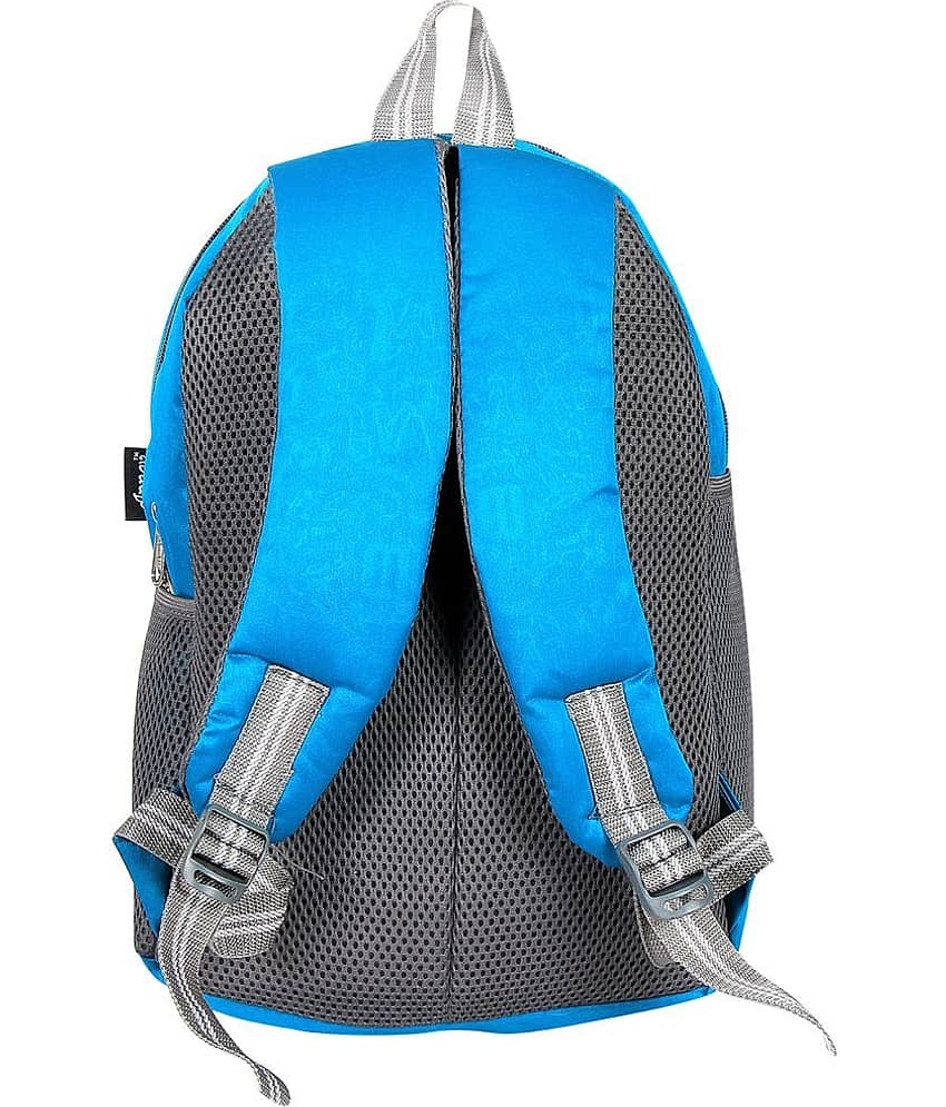 Apnav - Light Blue Polyester Backpack For Kids view 2