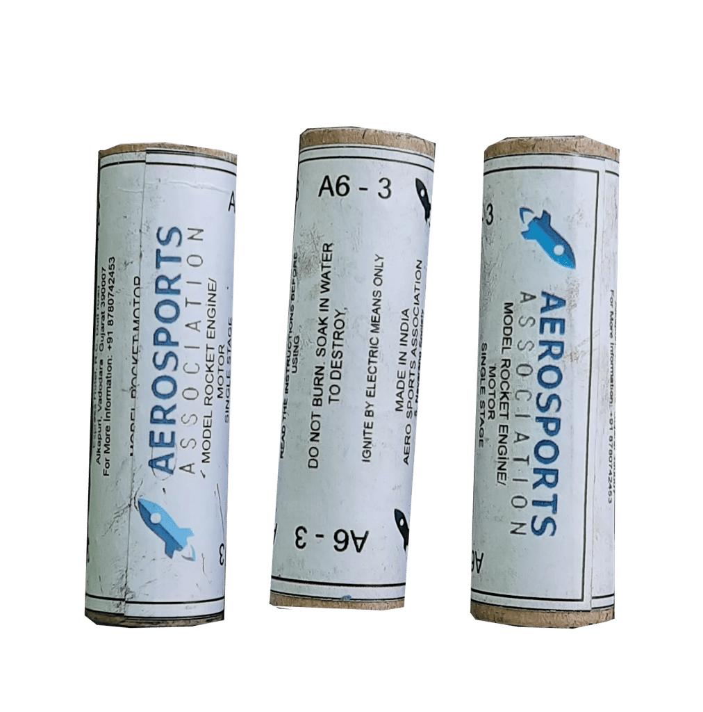 Toy model rocket motor A8-3 view 2