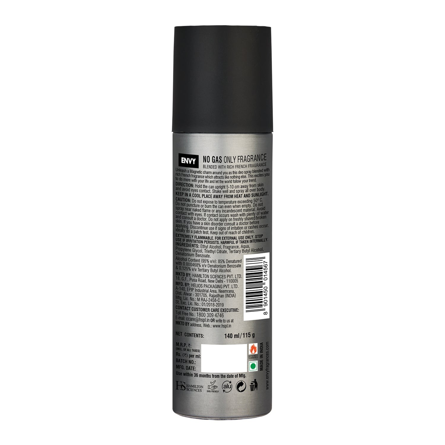 ENVY Pack of 2 Magnetic Deos For Men - 140ml Each view 2