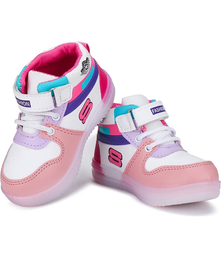 GLOBIN - Pink Girl's LED Shoes ( 1 Pair ) view 2