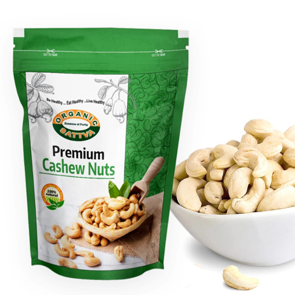 Organic Sattva Premium Cashew Nuts - 250 gm view 2