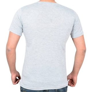 Other Mens Grey Printed Cotton Blend Round Neck T-Shirt view 2